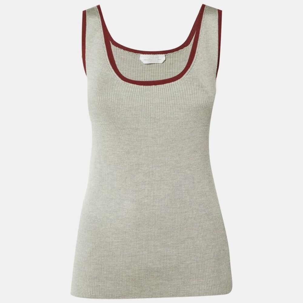 Chlo&eacute; Grey Knit Tank Top M